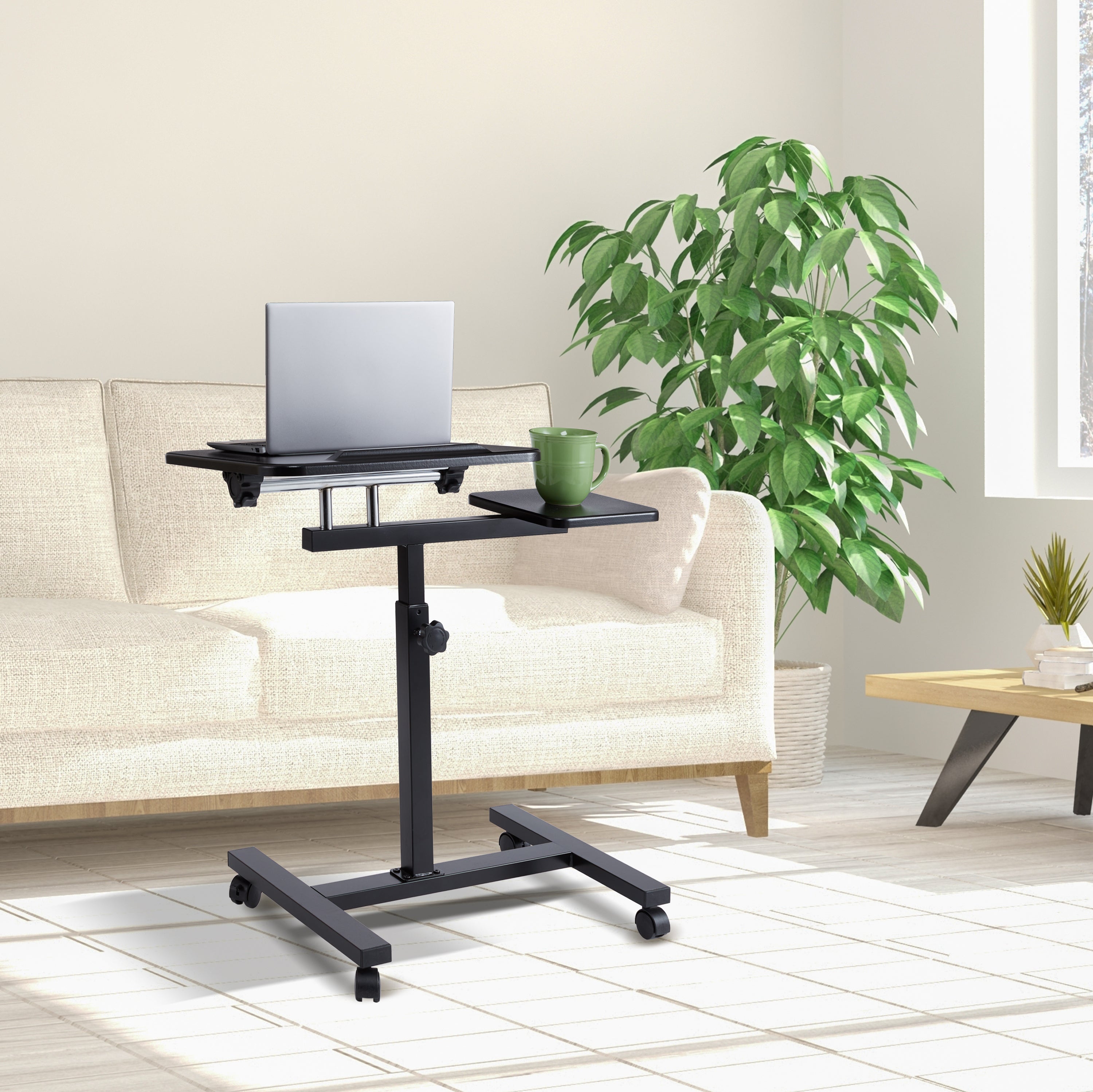 Laptop desk deals cart