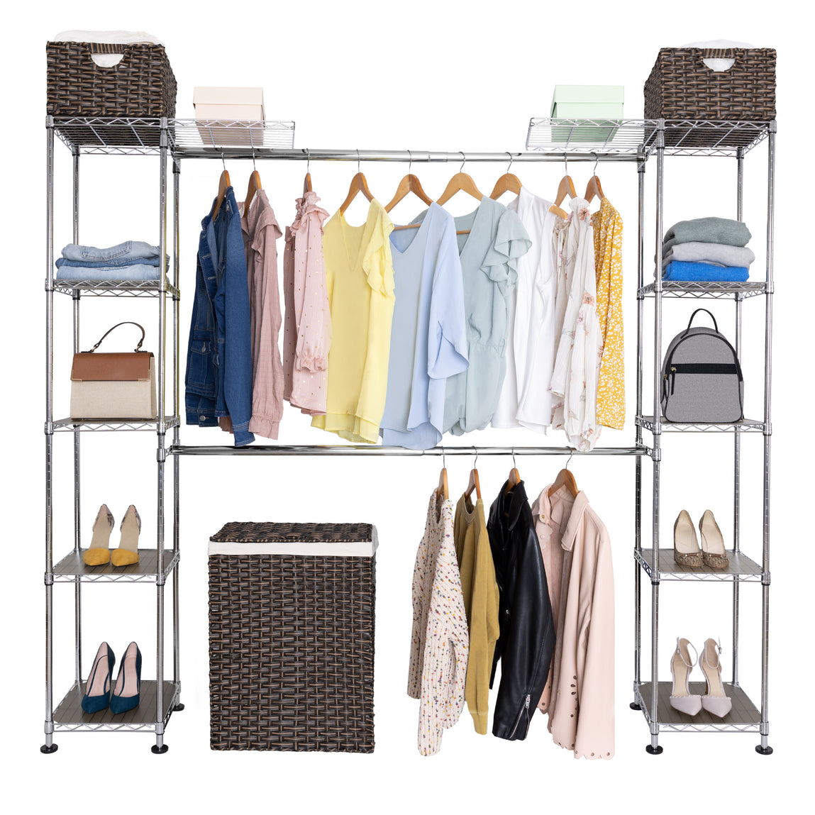 Expandable Reach-In Closet Organizer Kit