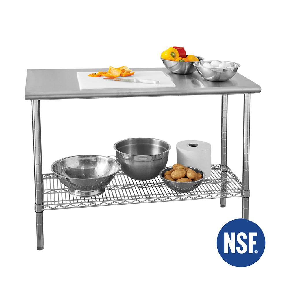 Stainless Steel Worktable NSF – Seville Classics