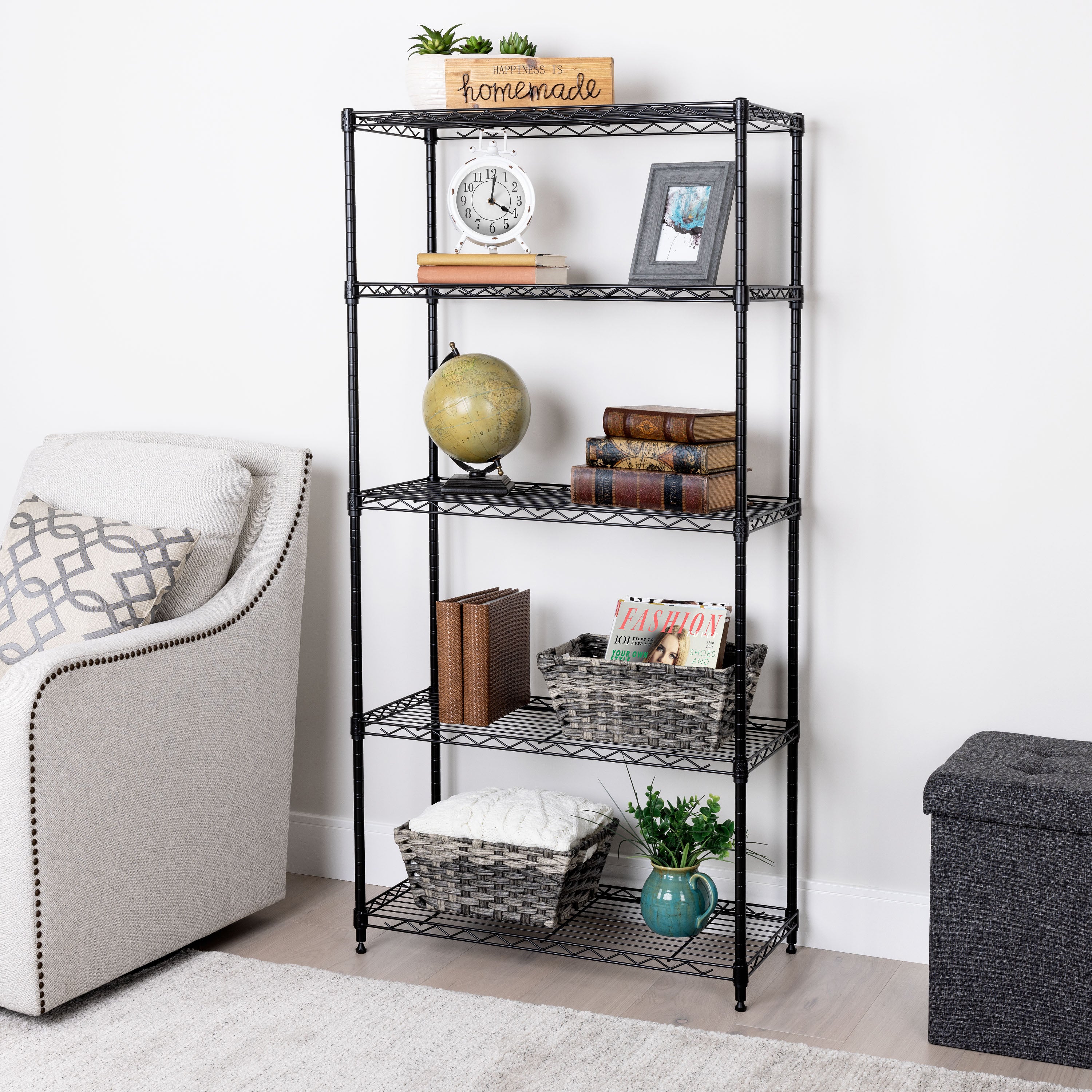 5-Tier Steel Shelving – Seville Classics