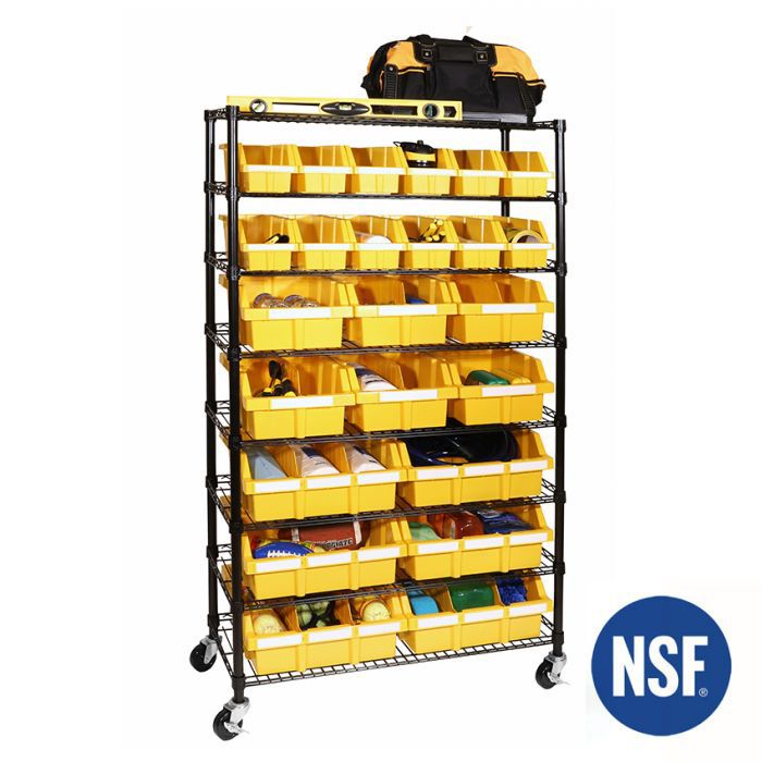 7-Tier NSF 22-Bin Rack