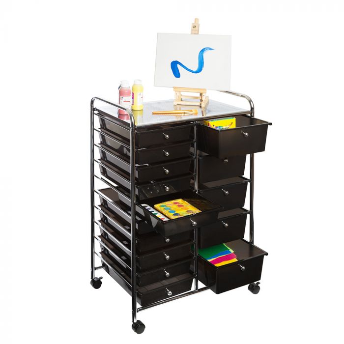 15 Drawer Organizer Cart Seville Classics 4824